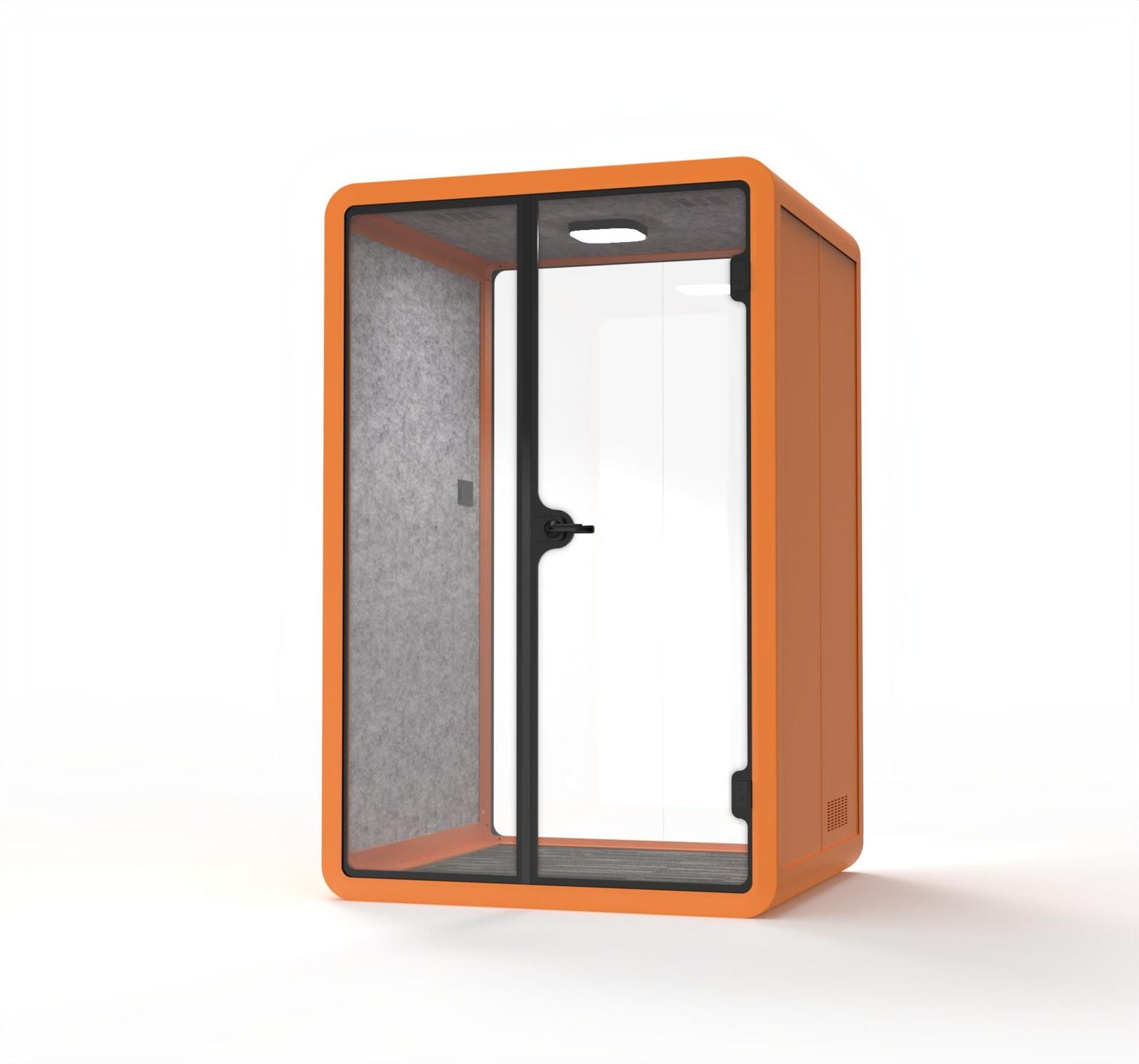 Studio M in oranjerood zandstructuur