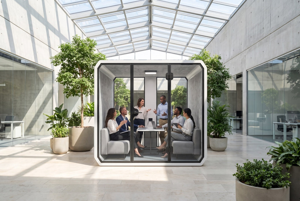 Suite XL in wit in een kantoor (2)